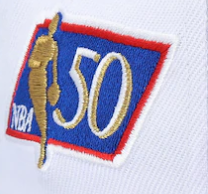 San Antonio Spurs Mitchell & Ness 50th Anniversary HWC Blue/White Snapback Hat for Men product image 3, provided for visual