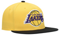 Los Angeles Lakers Mitchell & Ness Gold/Black Hardwood Classics Core Snapback Hat for Men product image 1, provided for