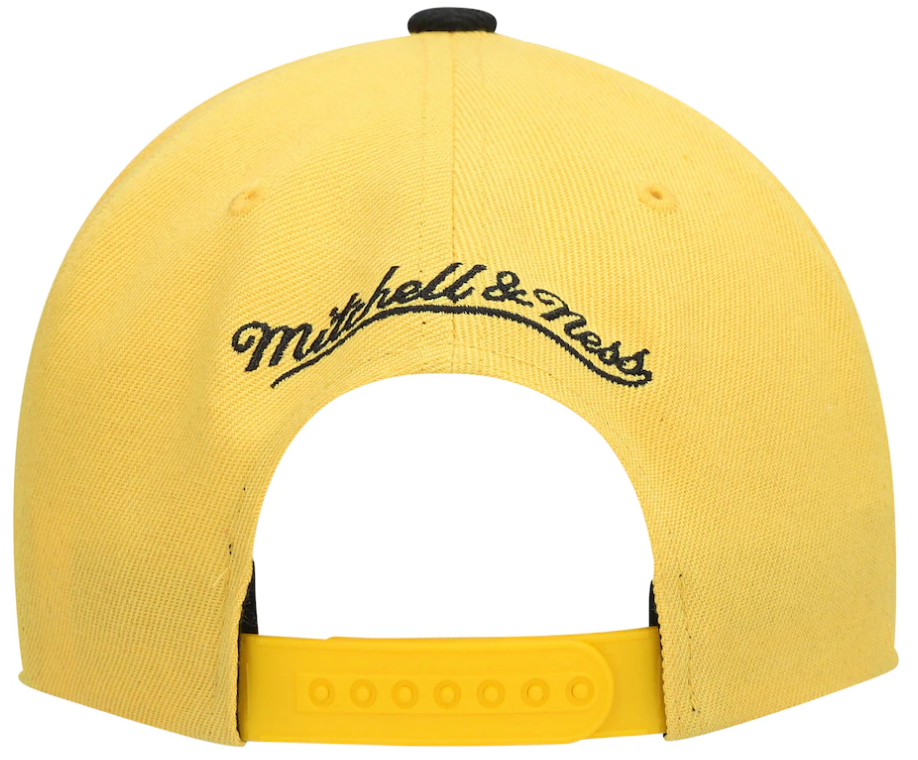 Los Angeles Lakers Mitchell & Ness Gold/Black Hardwood Classics Core Snapback Hat for Men product image 4, provided for