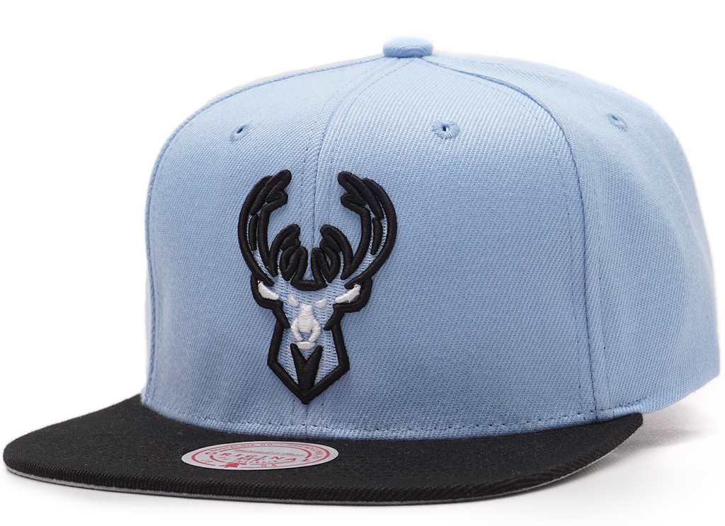 Milwaukee Bucks Mitchell & Ness University Away 2 Tone Snapback Hat for Men product image 1, provided for visual reference