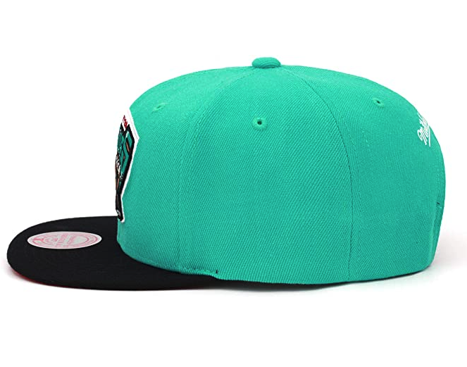Vancouver Grizzlies Mitchell & Ness Teal NBA Core Basic HWC Adjustable Snapback Hat for Men product image 2, provided for