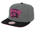 Vancouver Grizzlies Mitchell & Ness NBA Neon Lights Gray/Pink Adjustable Snapback Hat for Men product image 1, provided for