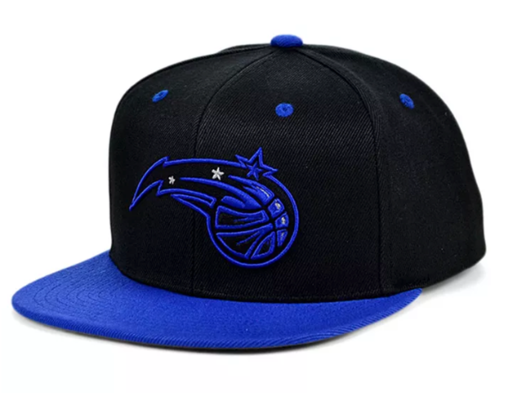Orlando Magic NBA Black Royality Mitchell & Ness Snapback Hat for Men product image 1, provided for visual reference and