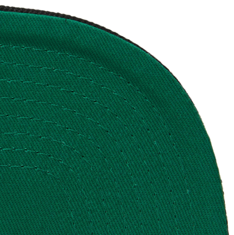 New Jersey Nets Mitchell & Ness Basic Core Black Snapback Hat for Men product image 5, provided for visual reference and