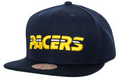 Indiana Pacers NBA Core Basic Navy Mitchell & Ness Snapback Hat for Men product image 1, provided for visual reference and