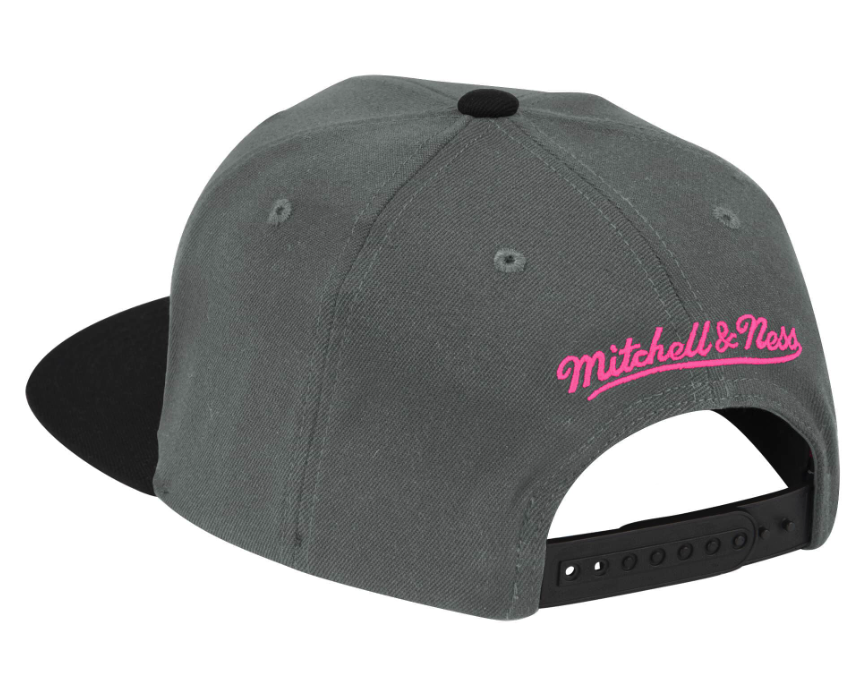 Houston Rockets NBA Neon Lights HWC Mitchell & Ness Snapback Hat for Men product image 2, provided for visual reference and