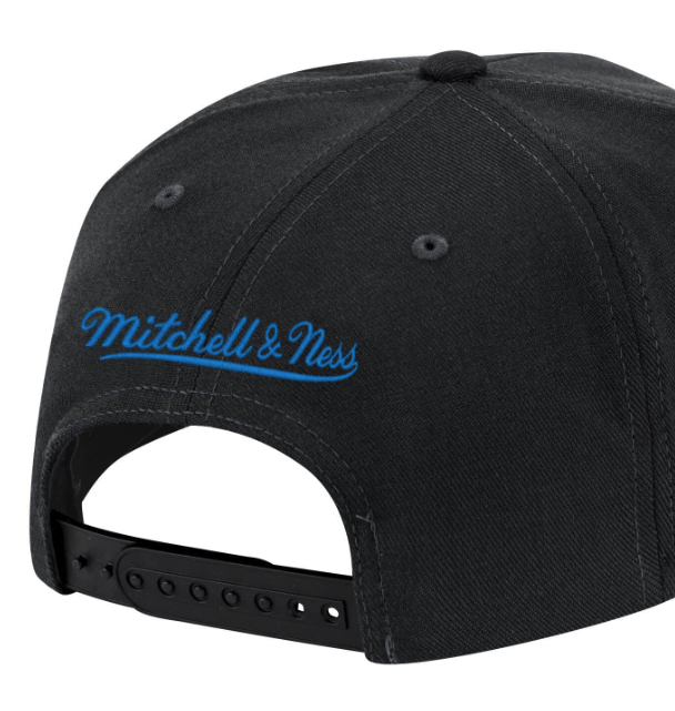 Philadelphia 76ers NBA Core Basic Black Snapback Hat By Mitchell And Ness for Men product image 2, provided for visual