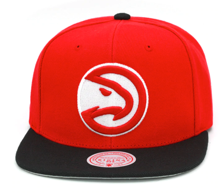 Atlanta Hawks NBA Basic Core HWC Red/Black Mitchell & Ness Snapback Hat product image 2, provided for visual reference and