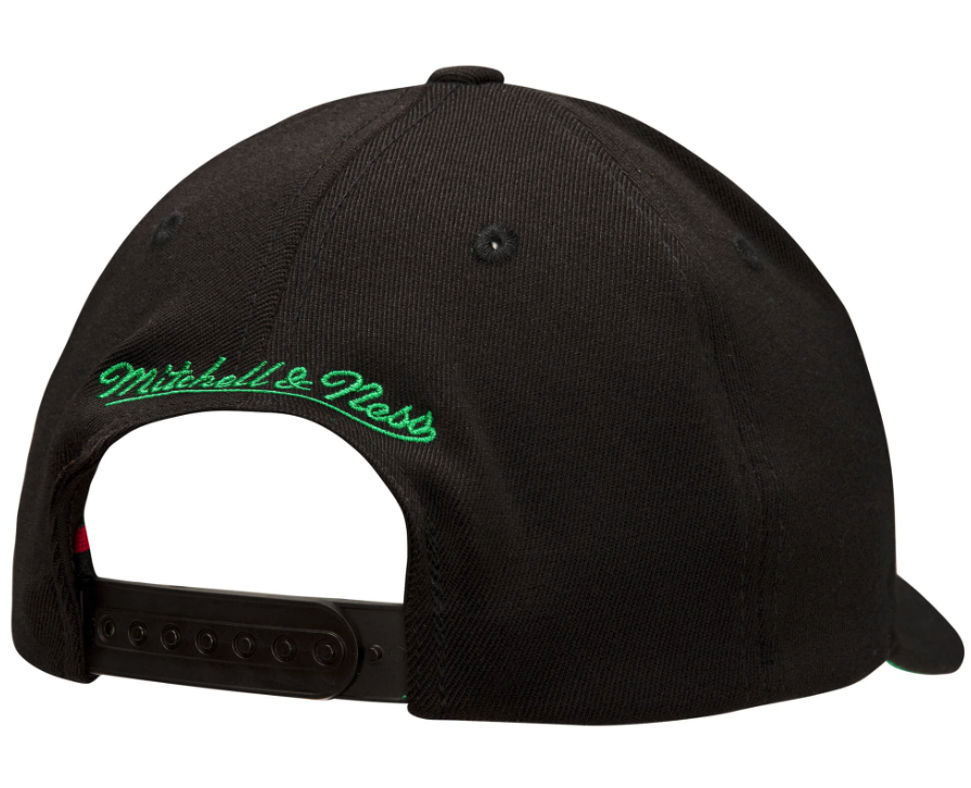 Seattle Supersonics NBA Core Basic Black HWC Mitchell & Ness Snapback Hat for Men product image 2, provided for visual