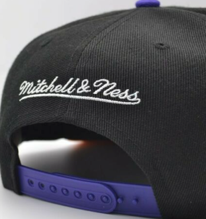 Mitchell & Ness Phoenix Suns Basic Core Black/Purple Adjustable Snapback Hat for Men product image 3, provided for visual