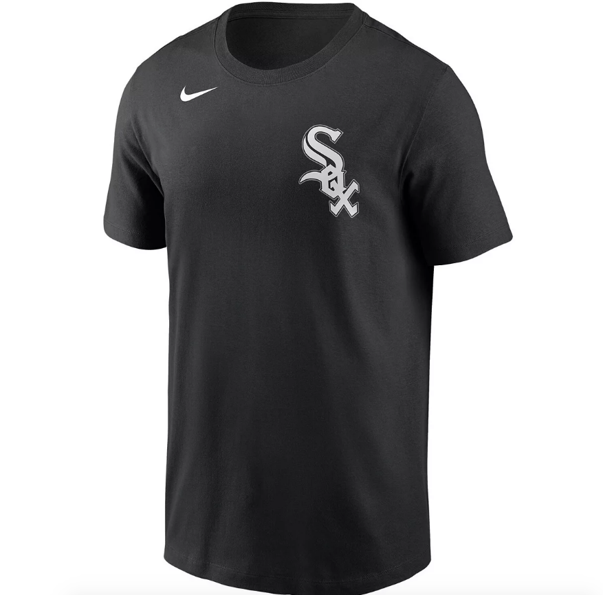 Nike Lucas Giolito Chicago White Sox Black Name & Number T-Shirt for Men product image 2, provided for visual reference and
