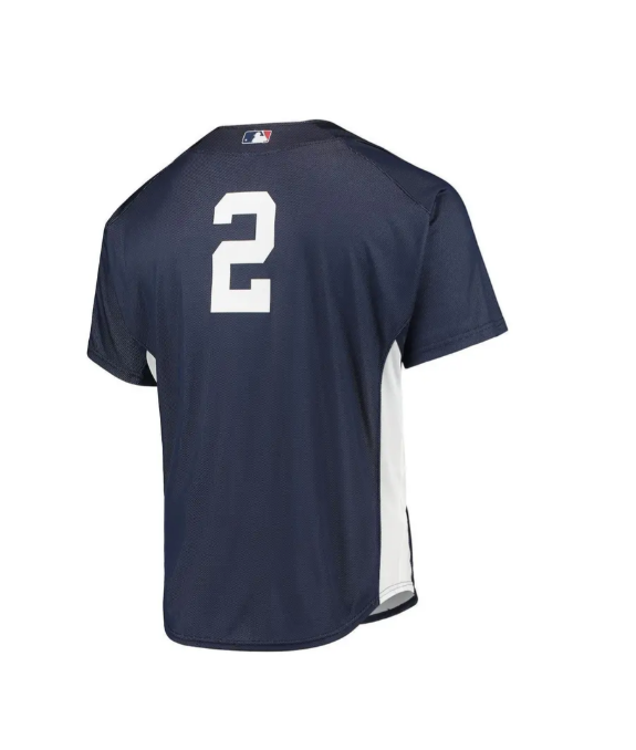 Derek Jeter New York Yankees Mitchell & Ness Navy 2009 Authentic Batting Practice Jersey for Men product image 3, provided
