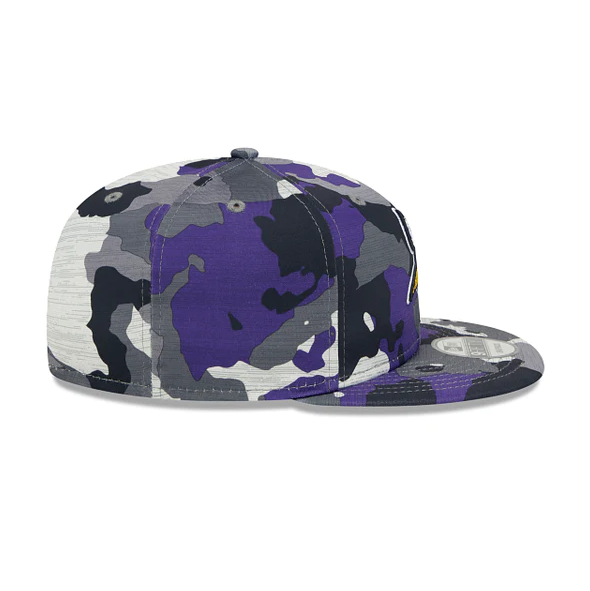 Minnesota Vikings New Era Camo 2022 NFL Training Camp Official 9FIFTY Snapback Adjustable Hat for Men product image 5,