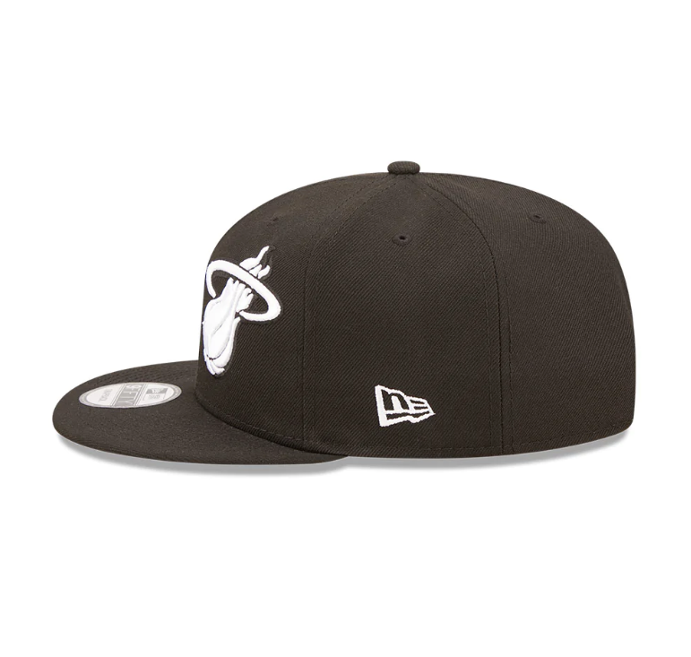 Miami Heat New Era Black 2022 NBA Draft 9FIFTY Snapback Hat product image 4, provided for visual reference and product