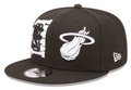 Miami Heat New Era Black 2022 NBA Draft 9FIFTY Snapback Hat product image 1, provided for visual reference and product