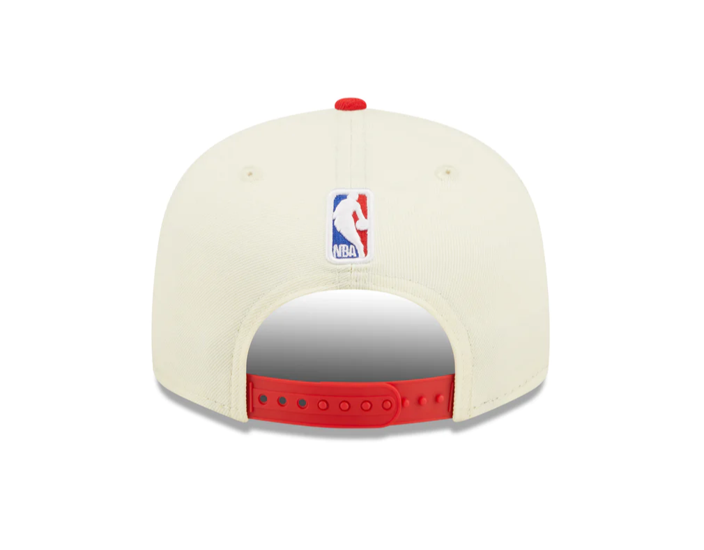 Houston Rockets New Era 2022 NBA Draft 9FIFTY Snapback Adjustable Hat - Cream/Red product image 4, provided for visual