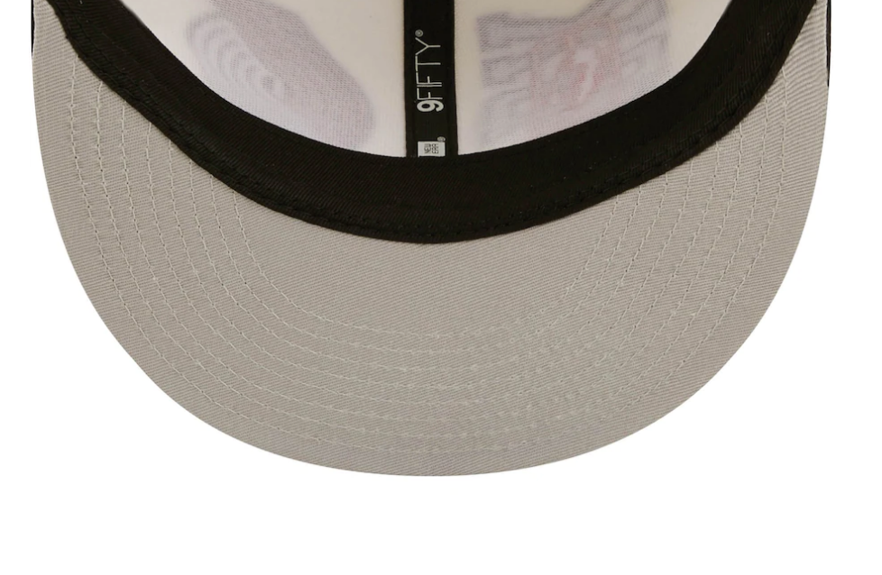 Portland Trail Blazers New Era 2022 NBA Draft 9FIFTY Snapback Adjustable Hat - Cream/Blue product image 4, provided for