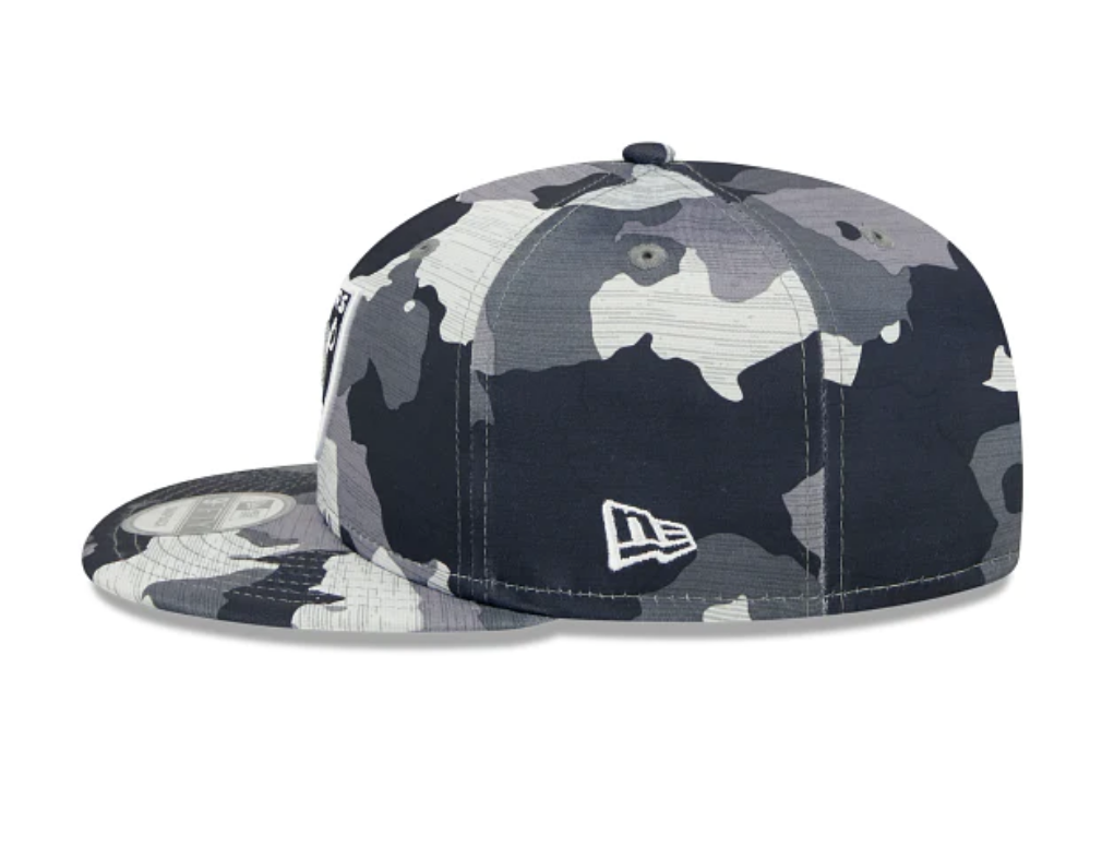 Las Vegas Raiders New Era Camo 2022 NFL Training Camp Official 9FIFTY Snapback Adjustable Hat for Men product image 4,