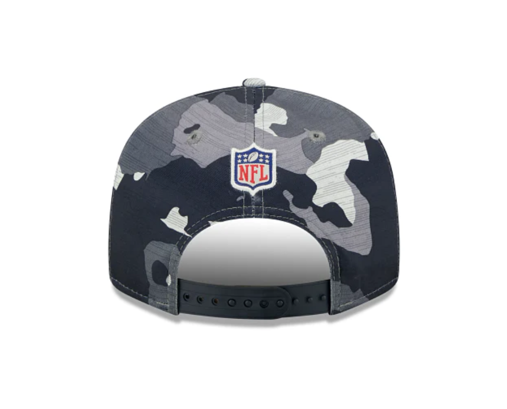 Las Vegas Raiders New Era Camo 2022 NFL Training Camp Official 9FIFTY Snapback Adjustable Hat for Men product image 6,