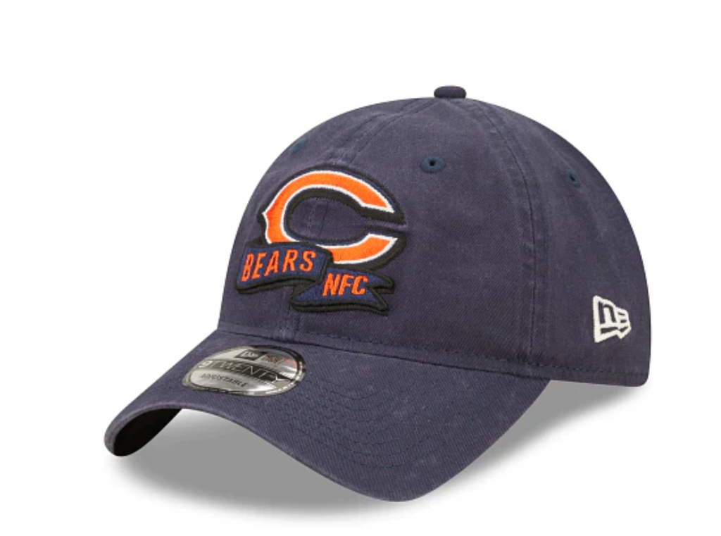 Chicago Bears 2022 Sideline Primary Logo 9TWENTY Adjustable Hat product image 3, provided for visual reference and product