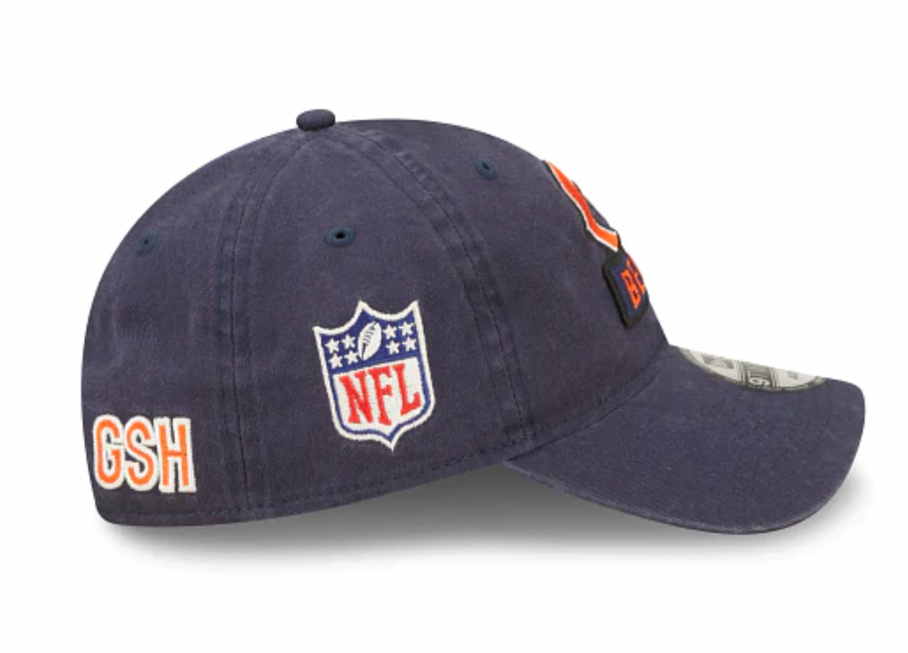 Chicago Bears 2022 Sideline Primary Logo 9TWENTY Adjustable Hat product image 4, provided for visual reference and product