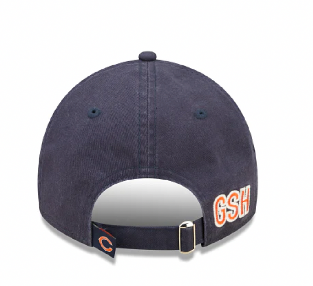 Chicago Bears 2022 Sideline Primary Logo 9TWENTY Adjustable Hat product image 5, provided for visual reference and product