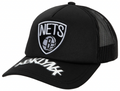 Mens Brooklyn Nets NBA Puff The Magic Trucker Mitchell & Ness Snapback Hat product image 1, provided for visual reference