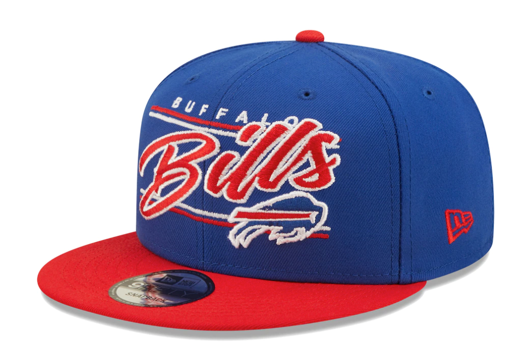 Buffalo Bills New Era Team Script 2 Tone 9FIFTY Snapback Hat product image 1, provided for visual reference and product