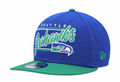 Seattle Seahawks Retro New Era Team Script 2 Tone 9FIFTY Snapback Hat product image 1, provided for visual reference and