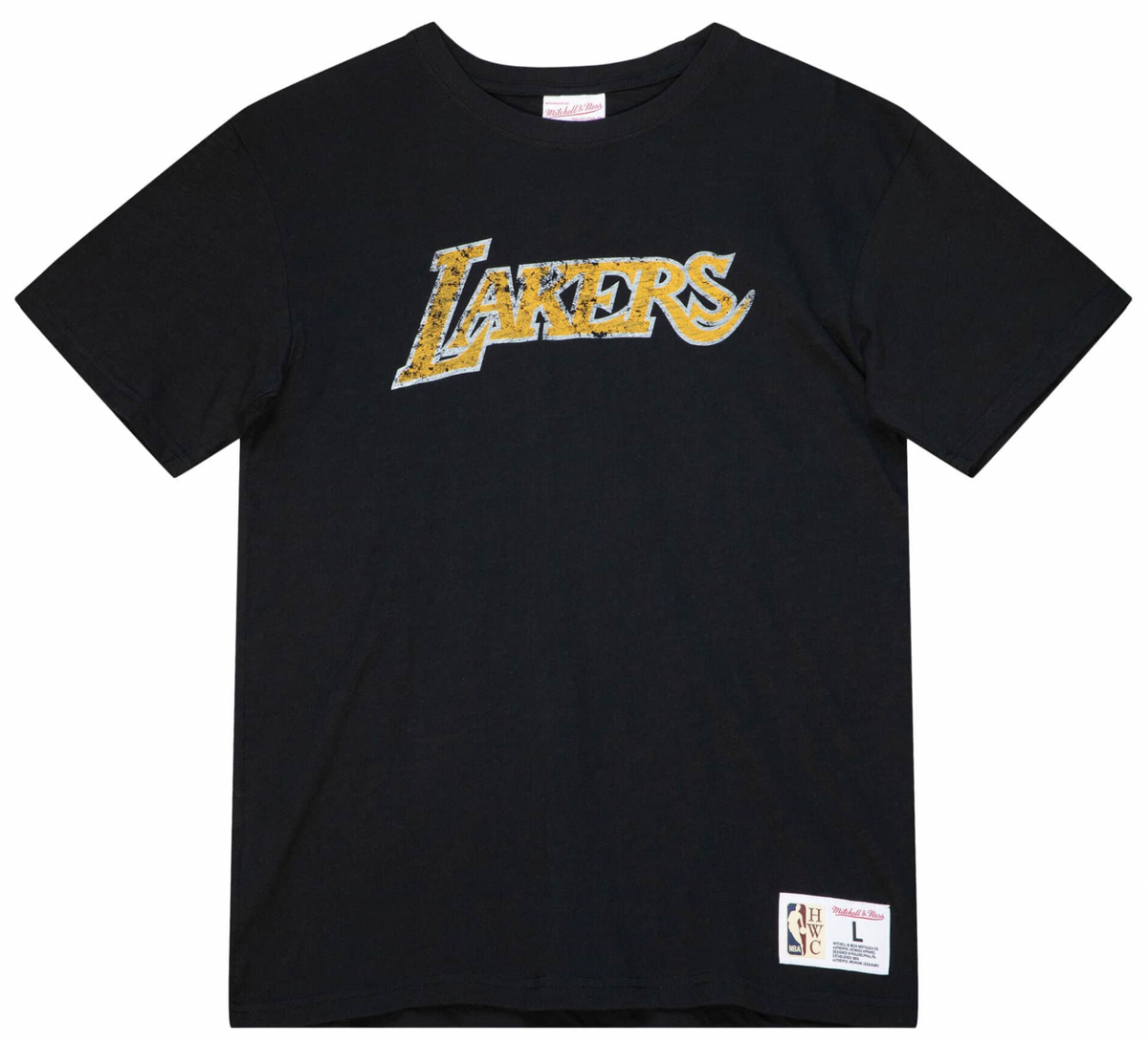 Los Angeles Lakers NBA Legendary Slub Black T-Shirt By Mitchell And Ness for Men product image 1, provided for visual