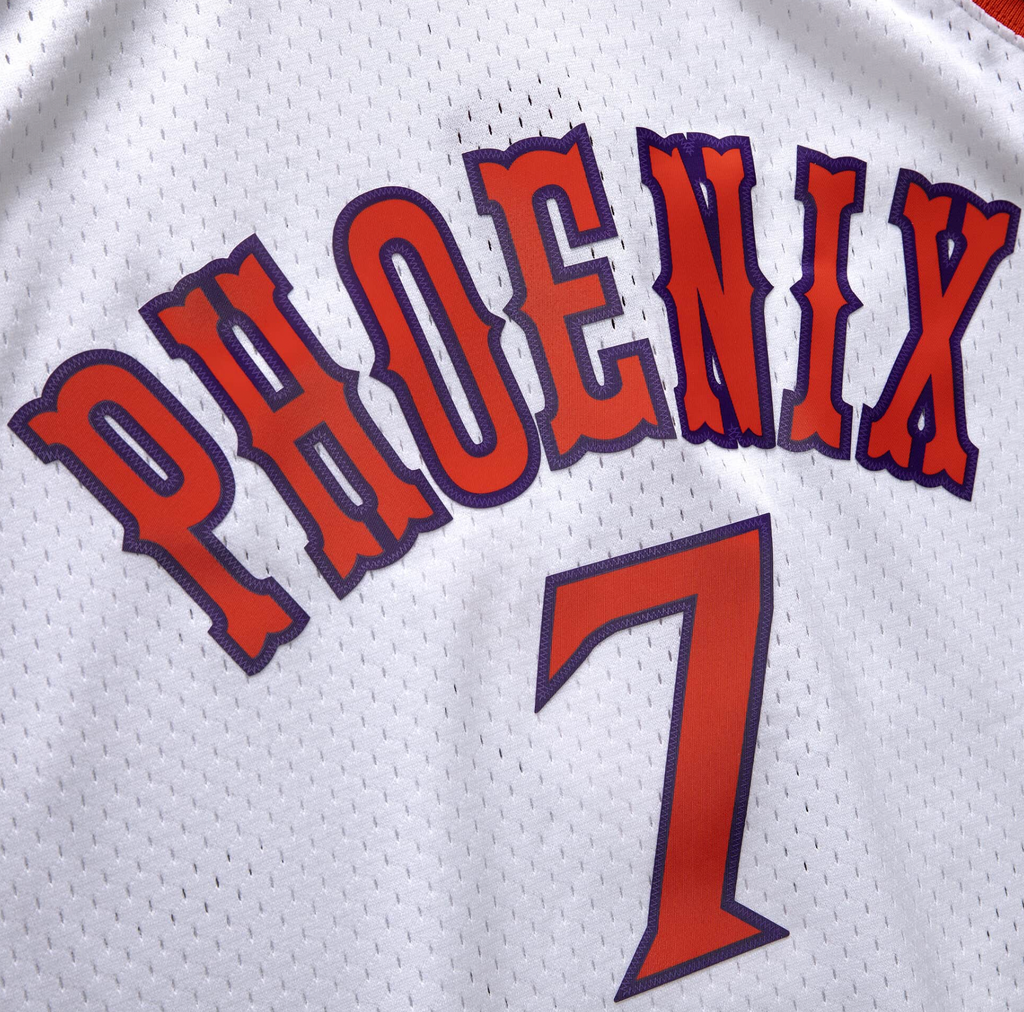 Mitchell & Ness Kevin Johnson White Phoenix Suns 1989-90 Hardwood Classics Swingman Jersey for Men product image 3, provided
