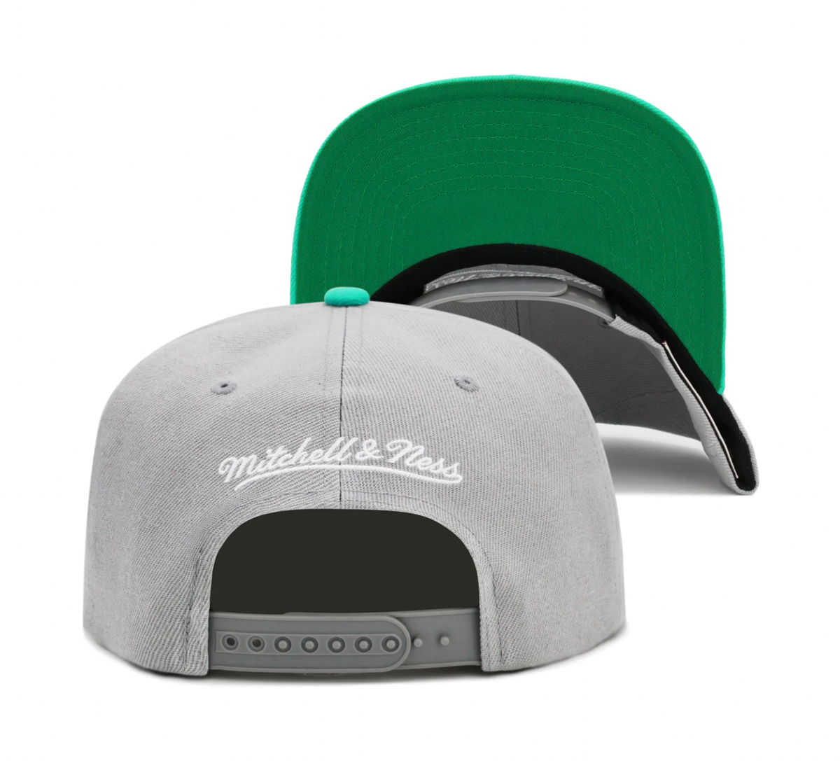 Mitchell & Ness San Antonio Spurs Hardwood Classics Core Gray/ Teal Adjustable Snapback Hat for Men product image 4,