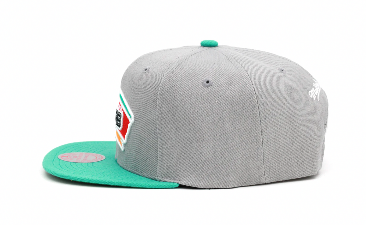 Mitchell & Ness San Antonio Spurs Hardwood Classics Core Gray/ Teal Adjustable Snapback Hat for Men product image 5,