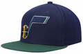 Mens NBA Utah Jazz HWC 2-Tone 2.0 Snapback Hat By Mitchell And Ness product image 1, provided for visual reference and