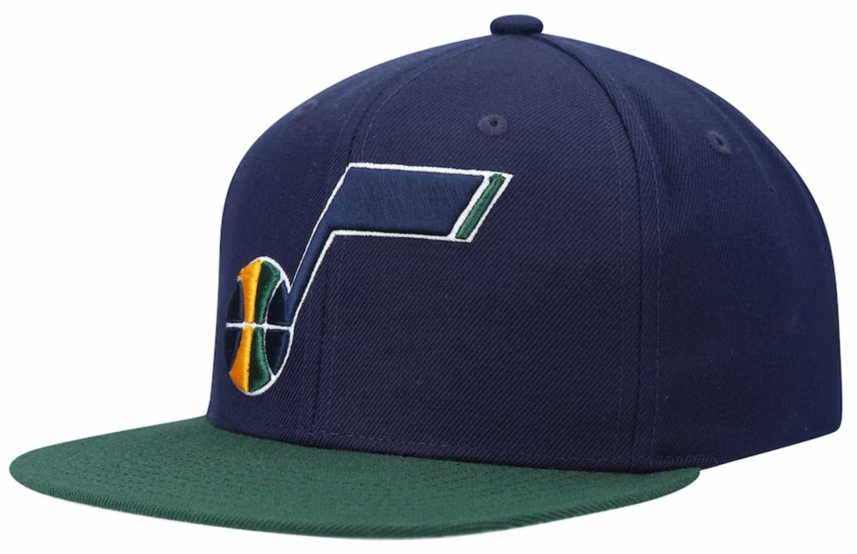 Mens NBA Utah Jazz HWC 2-Tone 2.0 Snapback Hat By Mitchell And Ness product image 1, provided for visual reference and