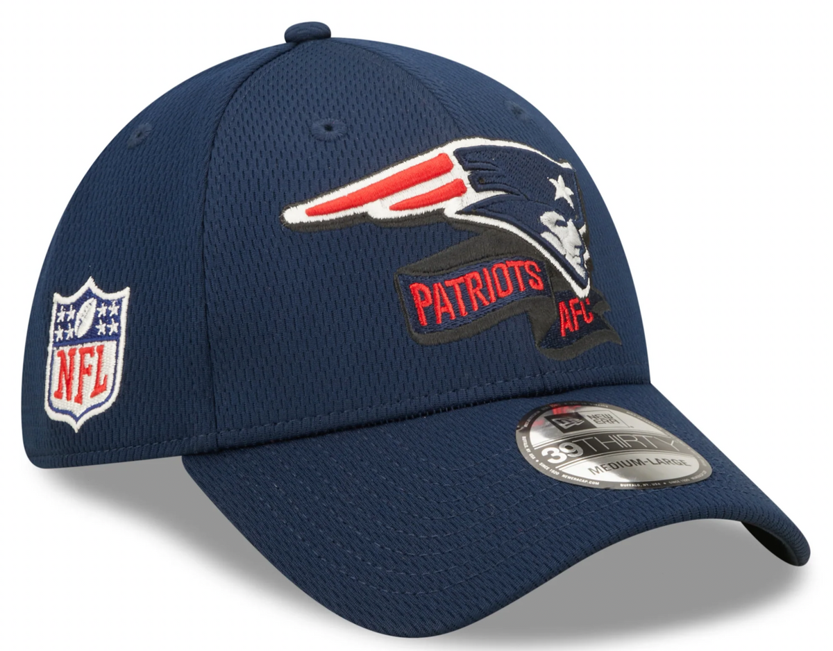 New England Patriots New Era Navy 2022 Sideline Coaches 39THIRTY Flex Hat for Men product image 1, provided for visual