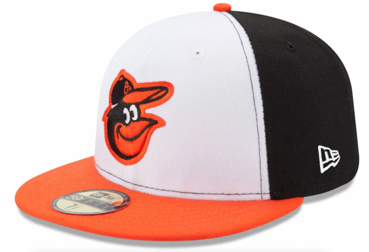 Baltimore Orioles New Era White/Orange Home Authentic Collection On-Field 59FIFTY Fitted Hat for Men product image 1,