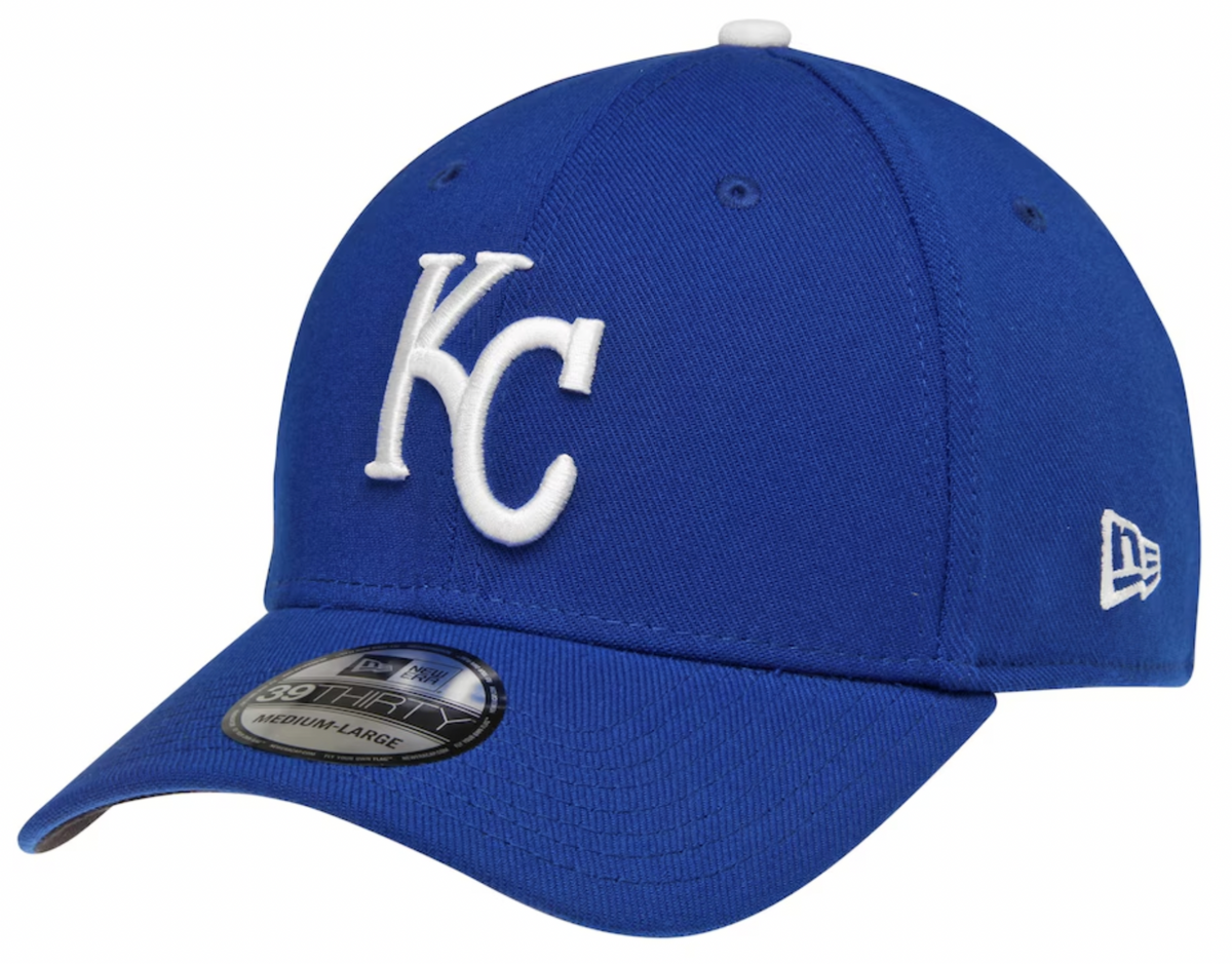 Men’s New Era Kansas City Royals Blue MLB Team Classic 39Thirty Flex Fit Hat product image 1, provided for visual reference