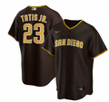 Nike Men Replica San Diego Padres Fernando Tatis Jr. Cool Base Brown Jersey product image 1, provided for visual reference