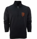 San Francisco Giants Antigua Black Leader Quarter-Zip Pullover Jacket for Men product image 1, provided for visual reference