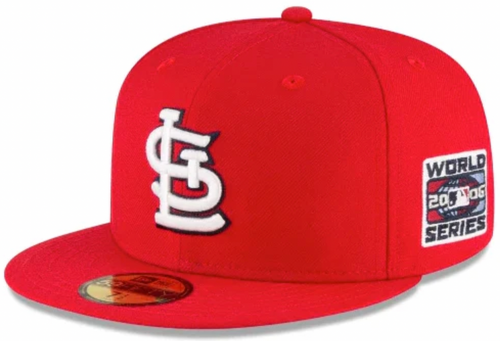 St. Louis Cardinals New Era 2006 World Series Wool 59FIFTY Fitted Hat - Red product image 1, provided for visual reference