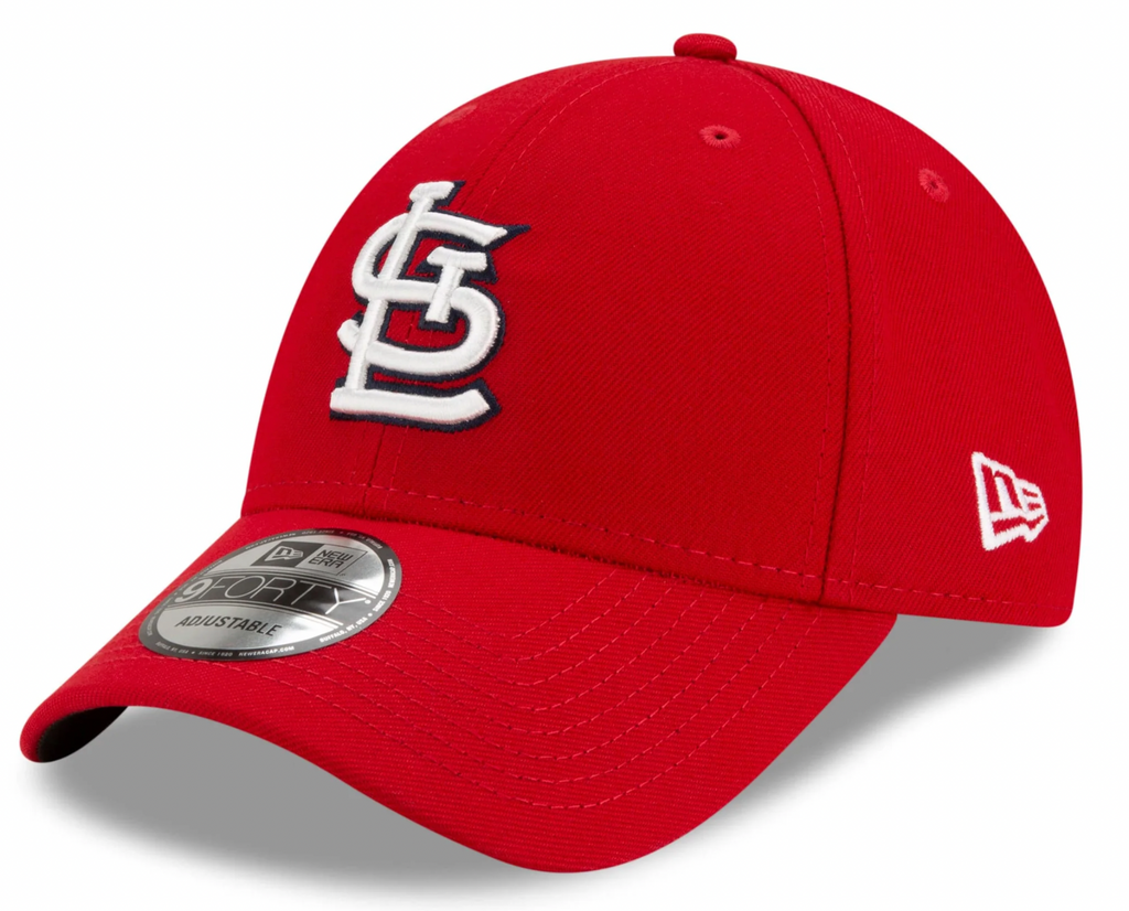 St. Louis Cardinals New Era Game The League Red 9FORTY Adjustable Hat product image 1, provided for visual reference and
