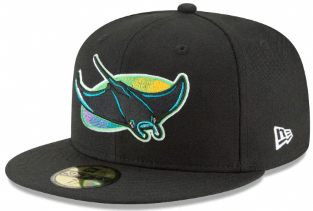 Tampa Bay Devil Rays 1998 Cooperstown Collection Black 59Fifty Fitted Hat for Men product image 1, provided for visual