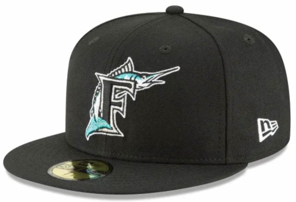 Florida Marlins New Era Black Cooperstown Collection Wool 59FIFTY Fitted Hat for Men product image 1, provided for visual