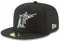 Florida Marlins New Era Black Cooperstown Collection Wool 59FIFTY Fitted Hat for Men product image 1, provided for visual