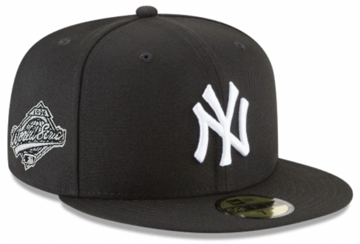New York Yankees 1996 World Series Black New Era 59Fifty Fitted Hat product image 1, provided for visual reference and