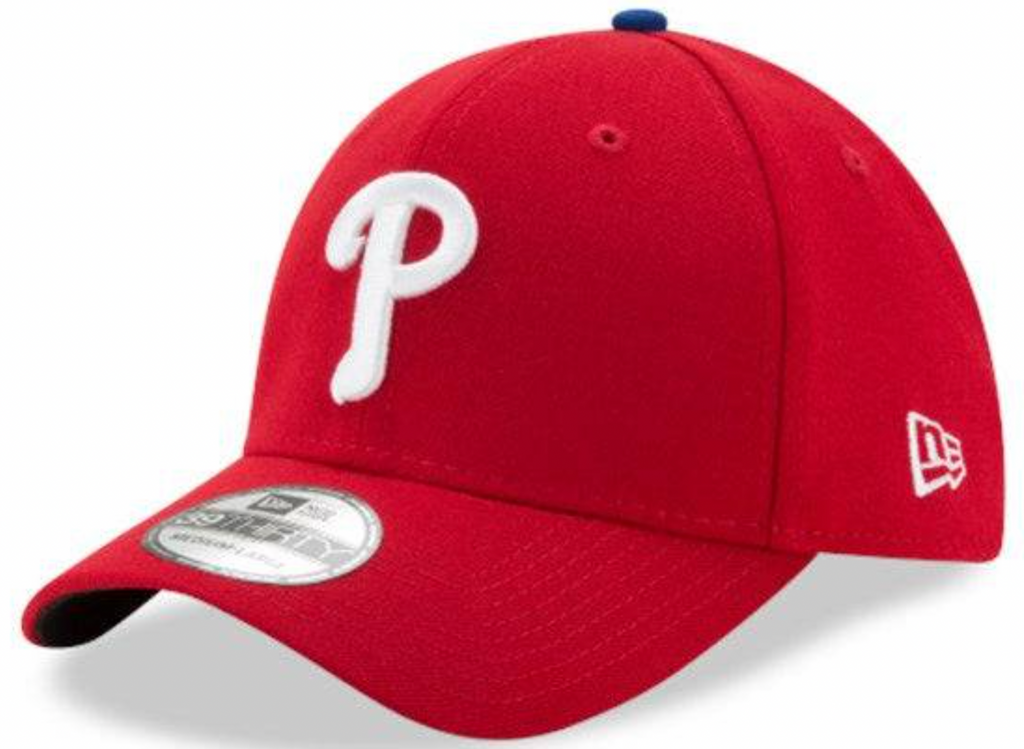 Mens MLB New Era Philadelphia Phillies Team Classic 39THIRTY Flex Fit Hat product image 1, provided for visual reference and