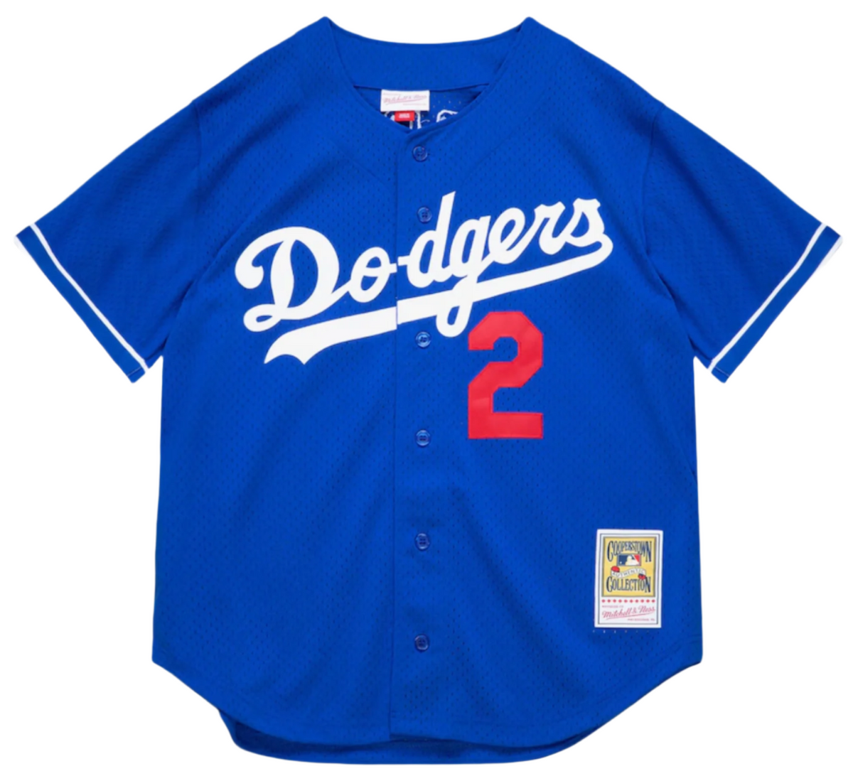 Men’s Mitchell & Ness Los Angeles Dodgers Tommy Lasorda 1995 Authentic Replica Blue Mesh Batting Practice Jersey product