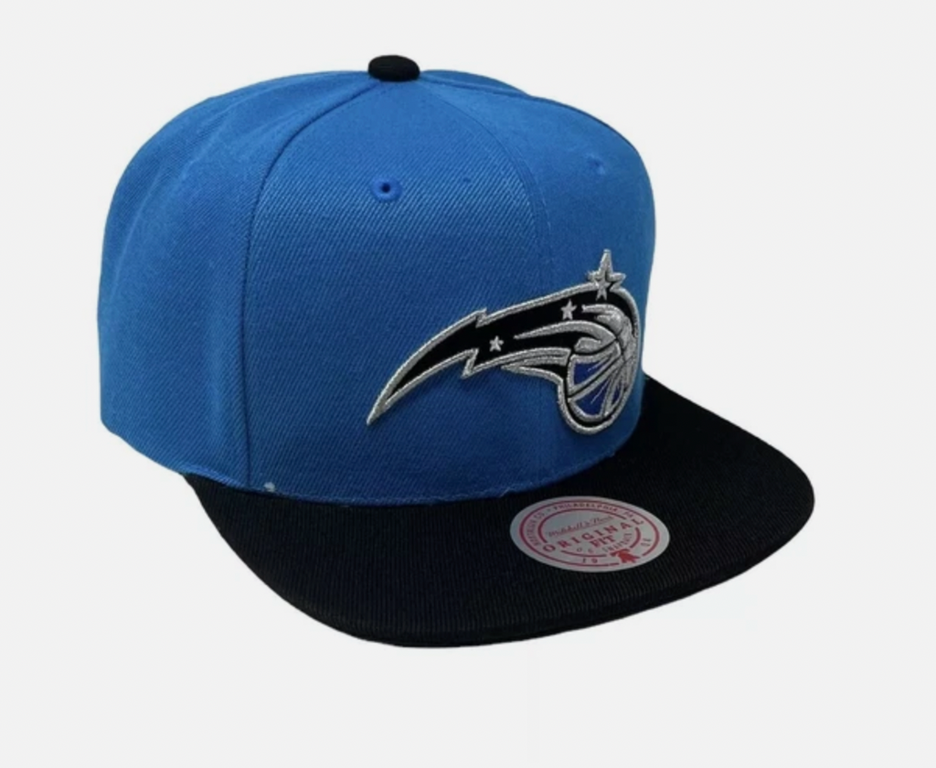 Mitchell & Ness Orlando Magic Core Blue/Black Adjustable Snapback Hat for Men product image 3, provided for visual reference