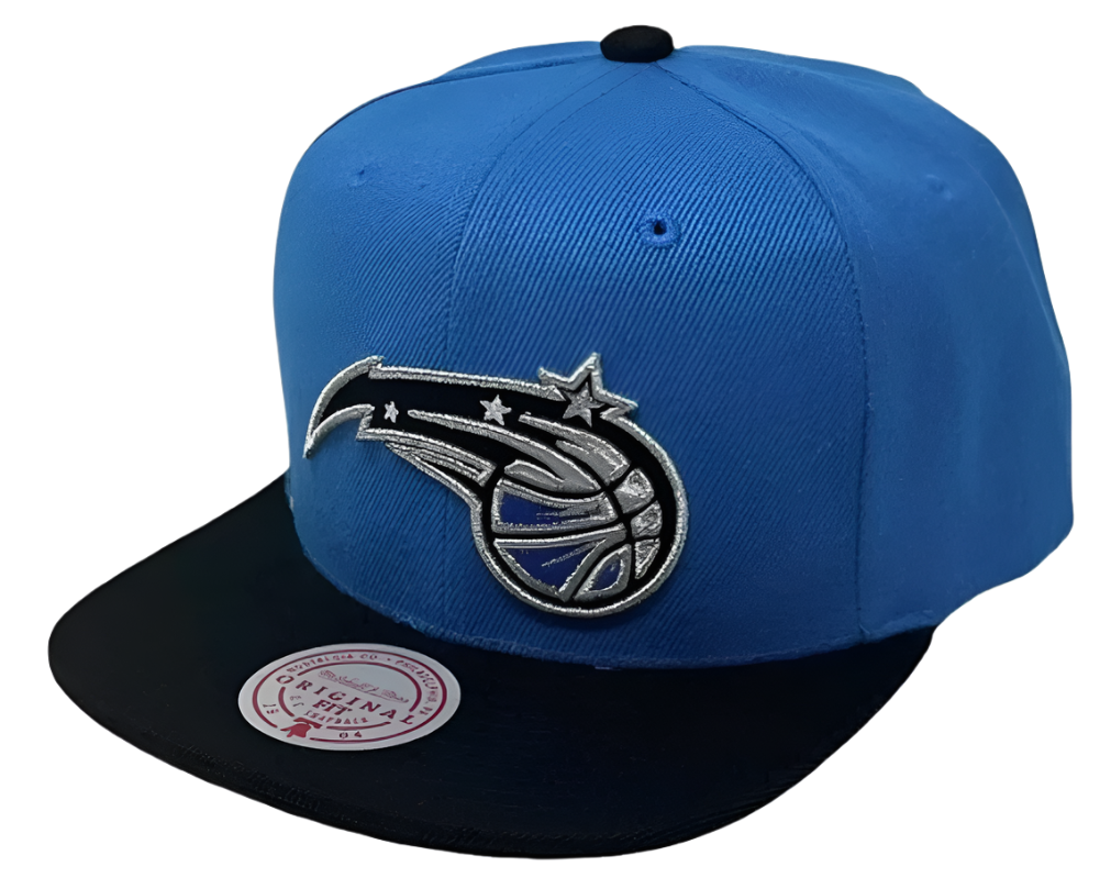 Mitchell & Ness Orlando Magic Core Blue/Black Adjustable Snapback Hat for Men product image 1, provided for visual reference
